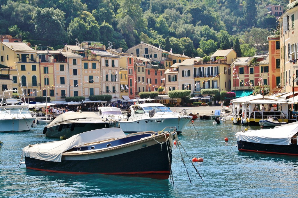 Foto: Vista del pueblo - Portofino (Liguria), Italia