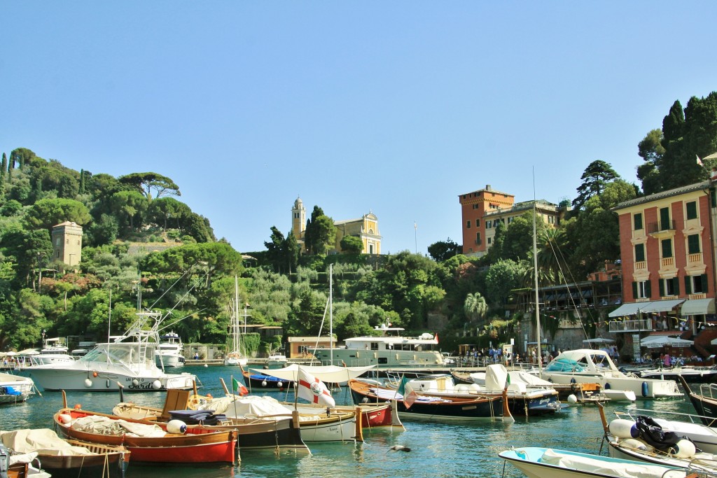 Foto: Vista del pueblo - Portofino (Liguria), Italia