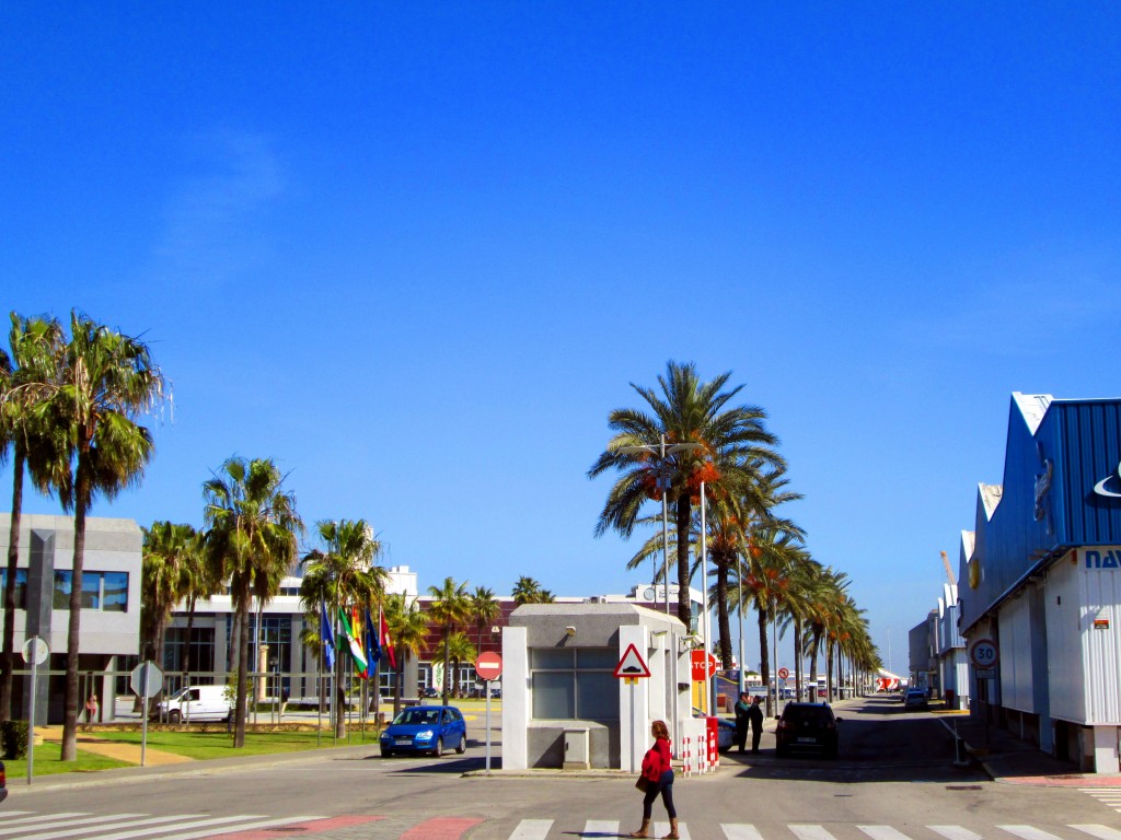 Foto: Entrada al Recinto Portuario Zona Franca - Cádiz (Andalucía), España