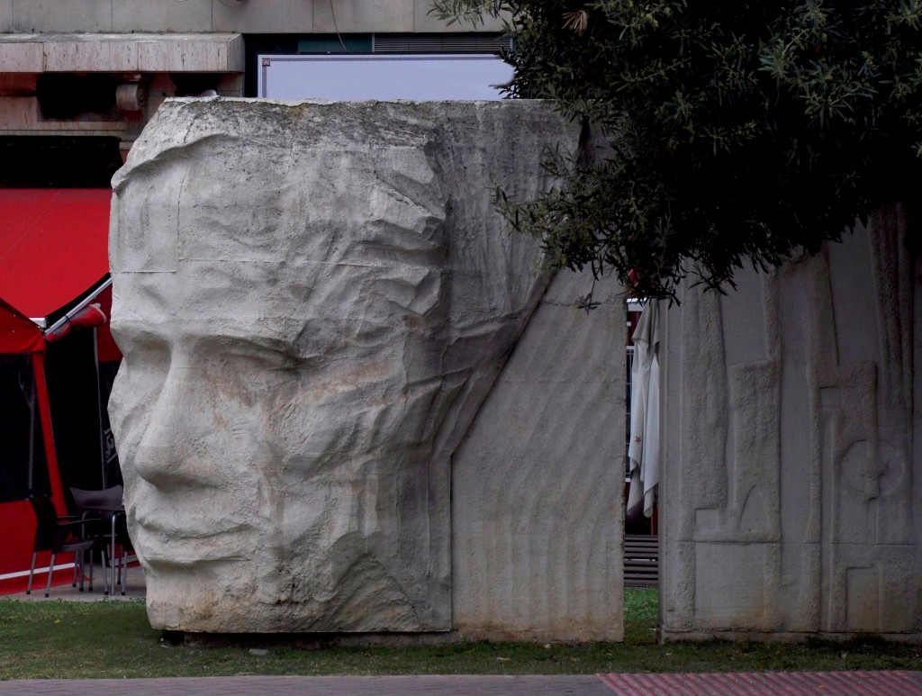 Foto: Cara en piedra - Malaga (Málaga), España