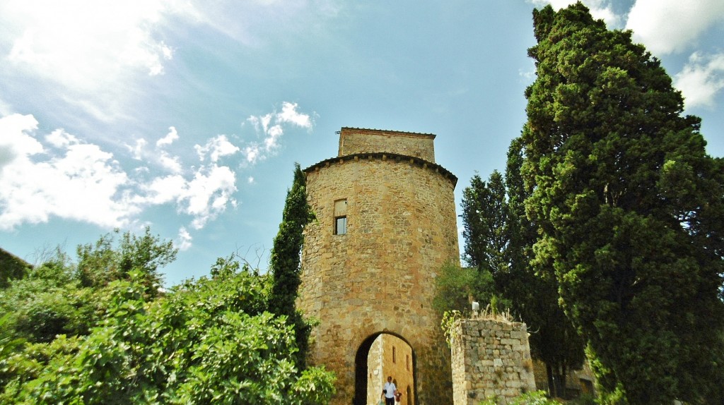 Foto: Puerta de la muralla - San Quirico d´Orcia (Tuscany), Italia