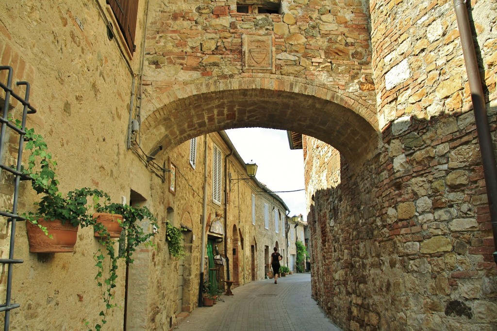 Foto: Interior de la muralla - Murlo (Tuscany), Italia