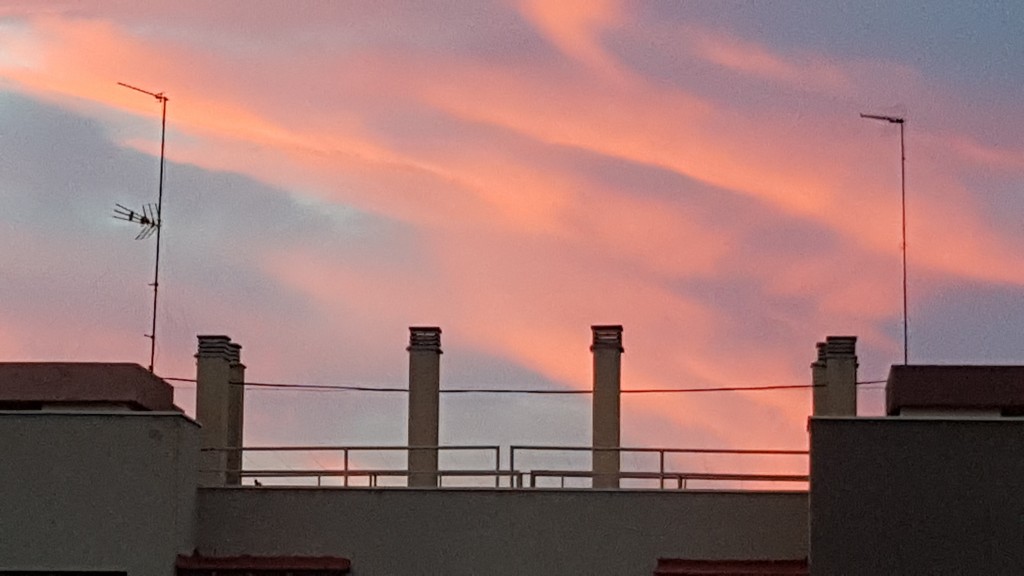 Foto: atardecer en rojo - Málaga (Andalucía), España