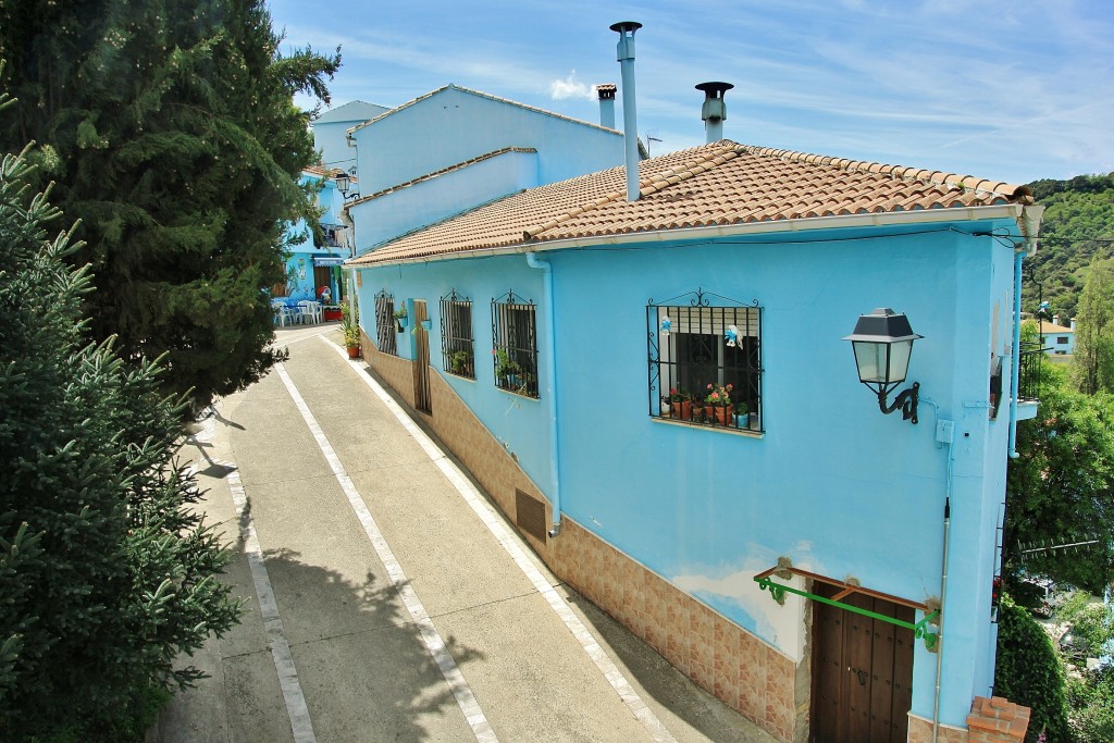 Foto: Vista del pueblo - Júzcar (Málaga), España