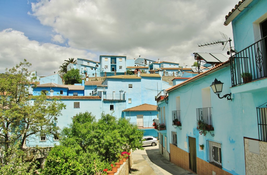 Foto: Vista del pueblo - Júzcar (Málaga), España