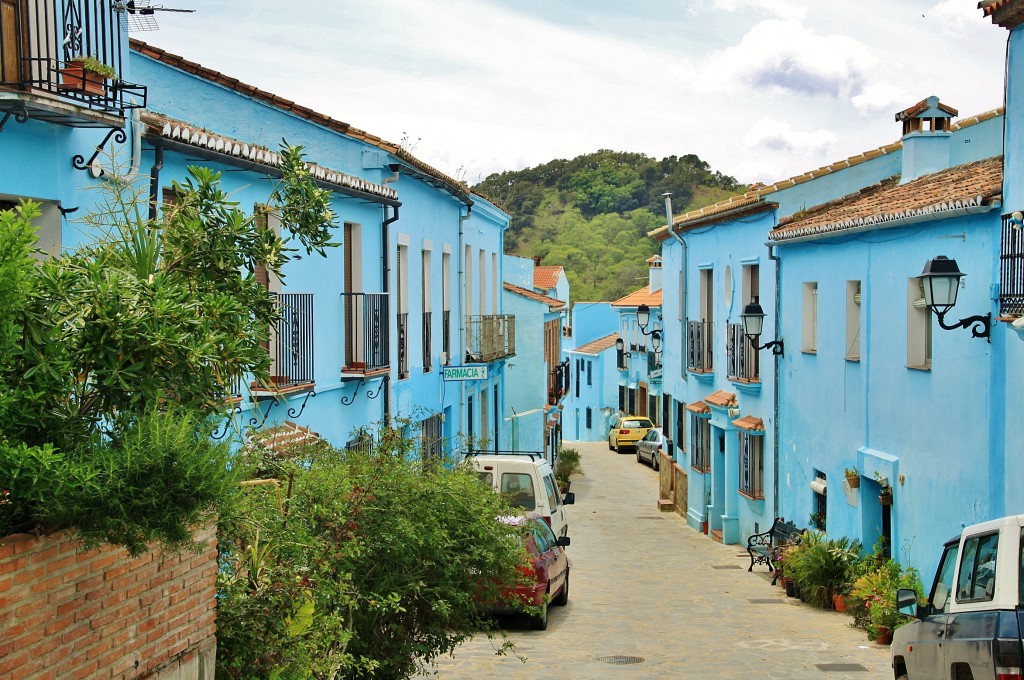 Foto: Vista del pueblo - Júzcar (Málaga), España