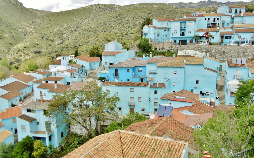 Foto: Vista del pueblo - Júzcar (Málaga), España