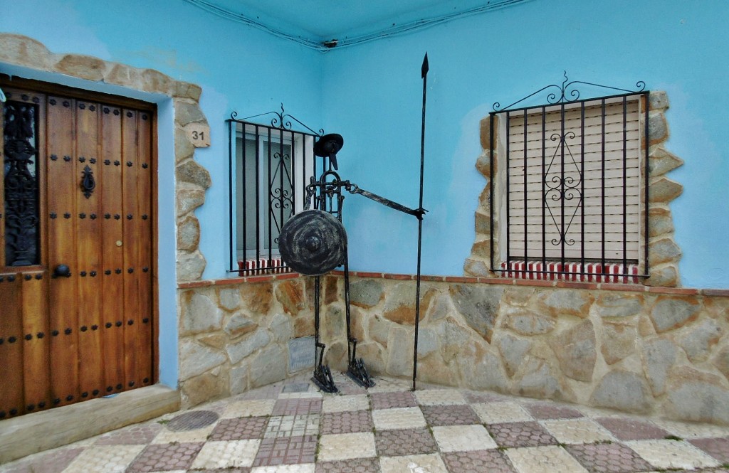 Foto: Vista del pueblo - Júzcar (Málaga), España