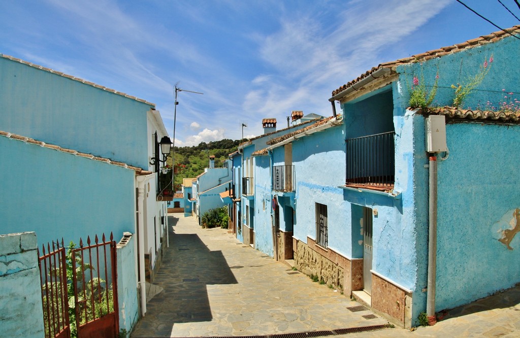 Foto: Vista del pueblo - Júzcar (Málaga), España