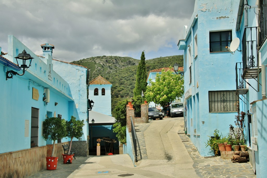 Foto: Vista del pueblo - Júzcar (Málaga), España