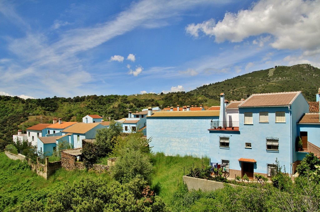 Foto: Vista del pueblo - Júzcar (Málaga), España