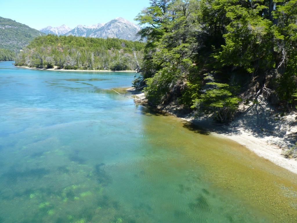 Foto: Reunión de los ríos Menéndez y Arrayanes. - Parque Nacional Los Alerces (Chubut), Argentina