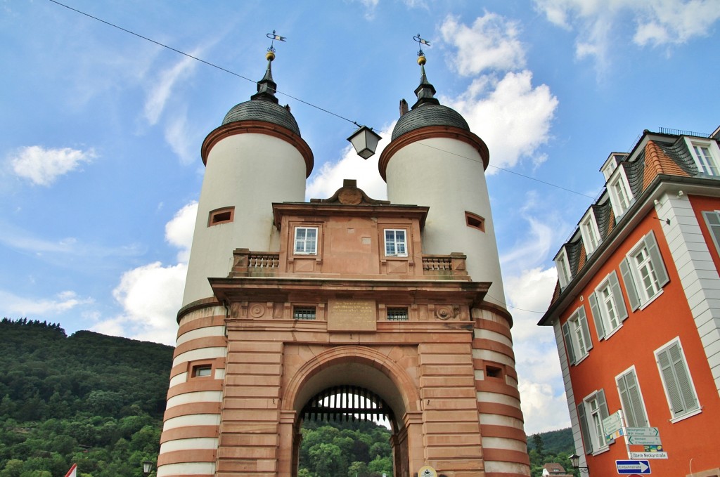 Foto: Puente sobre el Neckar - Heidelberg (Baden-Württemberg), Alemania