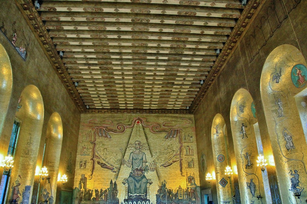 Foto: Ayuntamiento. Salón dorado - Stockholm, Suecia