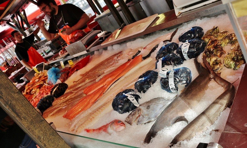 Foto: Mercado del pescado - Bergen (Hordaland), Noruega