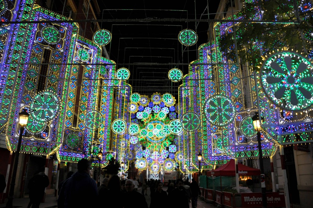 Foto: Iluminacion fallas - Valencia (València), España