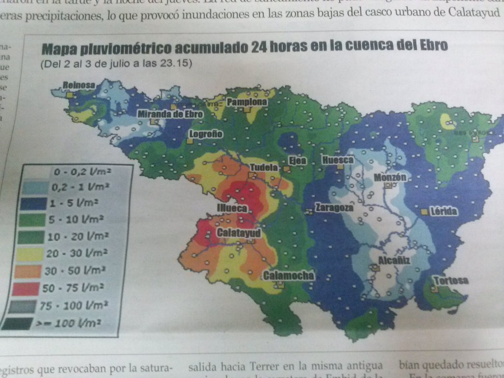 Foto: Gran tormenta del 2 de julio de 2014 - Calatayud (Zaragoza), España