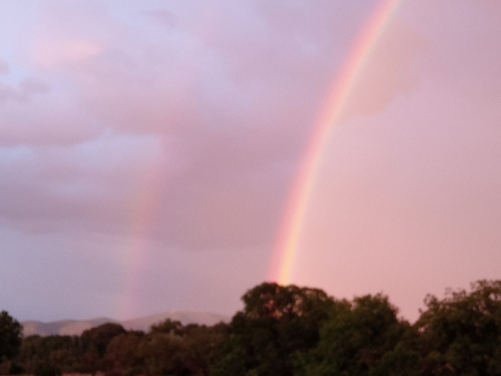 Foto: Espectacular arco iris el 21 de junio de 2021 - Calatayud (Aragón), España