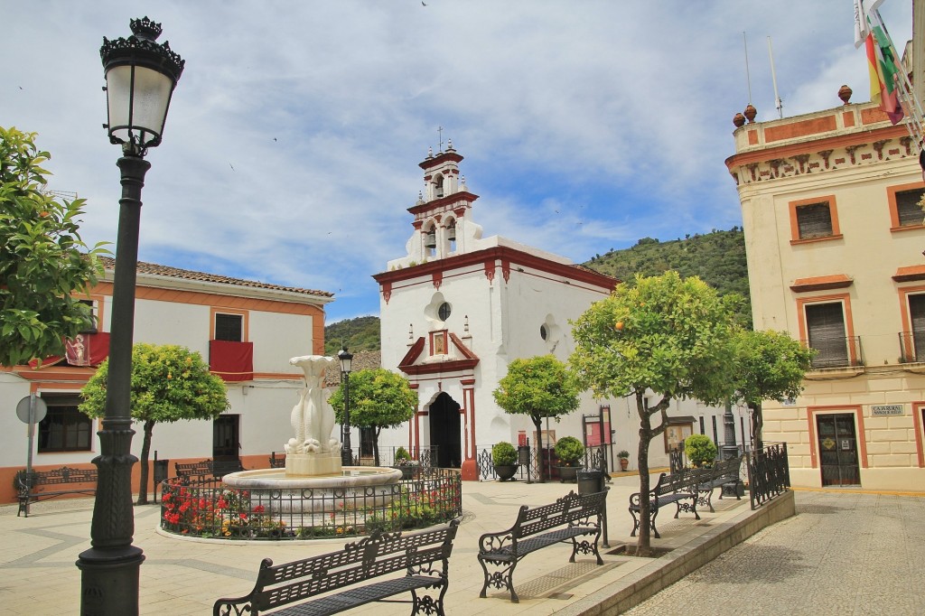 Foto: Vista del pueblo - Almonáster la Real (Huelva), España