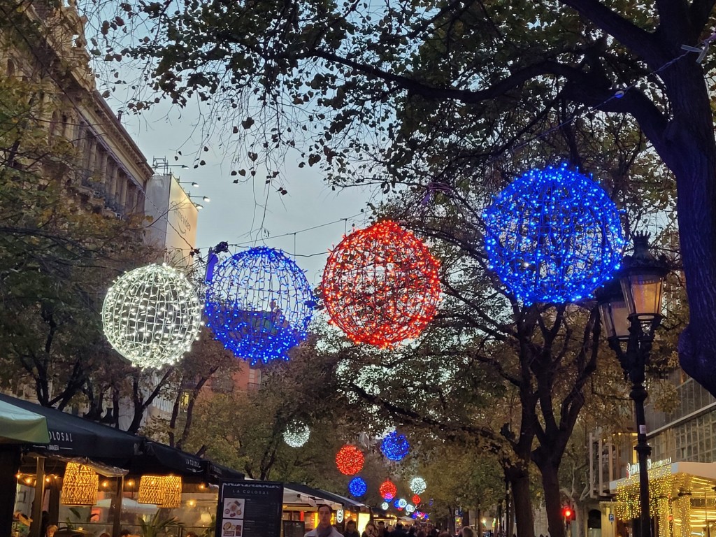 Foto: Vista nocturna - Barcelona (Cataluña), España