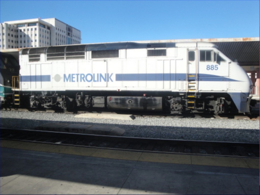 Foto: locomotora de Metrolink en Union Station - Los Ángeles (California), Estados Unidos