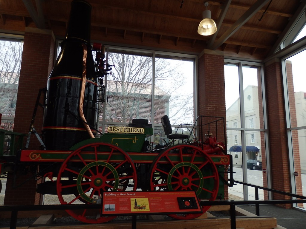 Foto: réplica de la locomotora Best Friend - Charleston (South Carolina), Estados Unidos