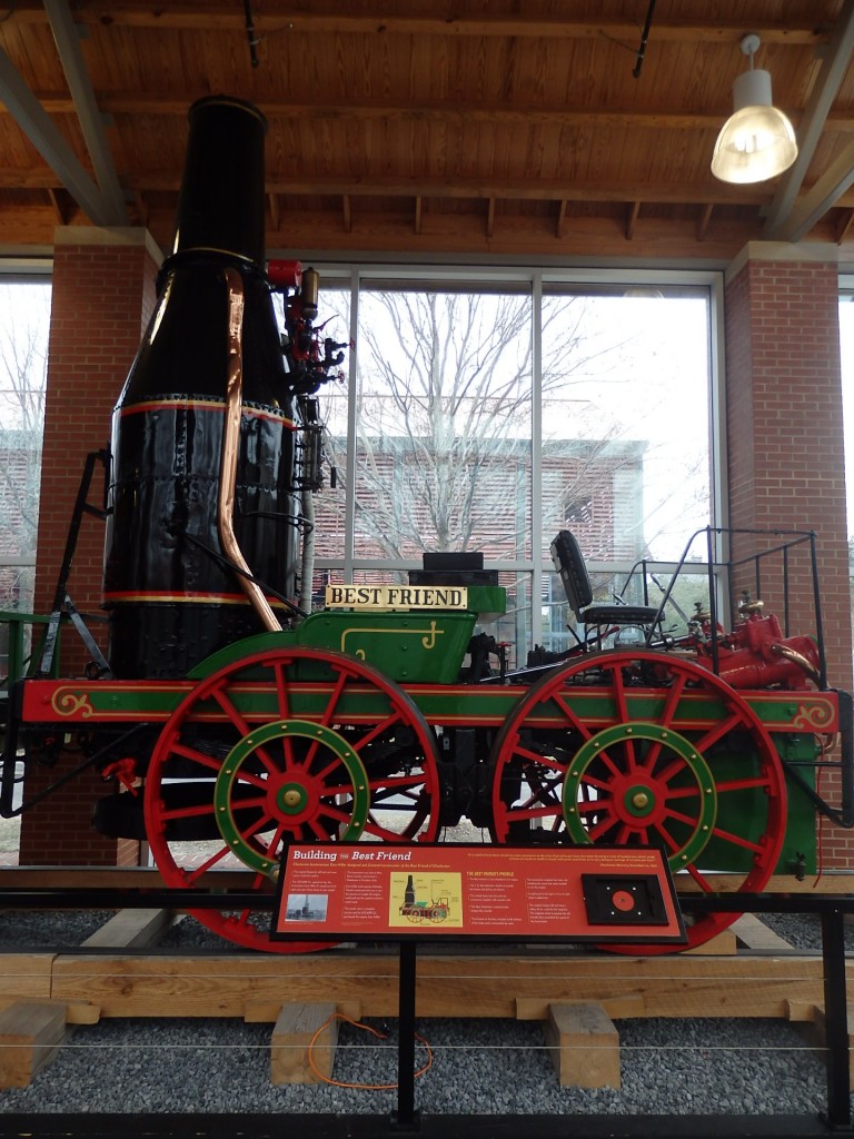 Foto: réplica de la locomotora Best Friend - Charleston (South Carolina), Estados Unidos