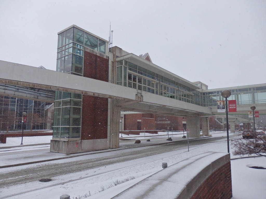 Foto: terminal del People Mover, circulador gratuito - Indianapolis (Indiana), Estados Unidos