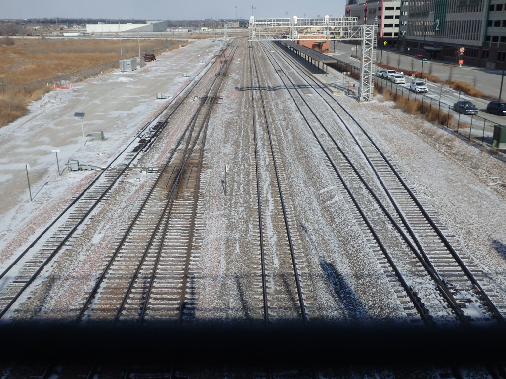 Foto: estación de Amtrak, al fondo - Lincoln (Nebraska), Estados Unidos