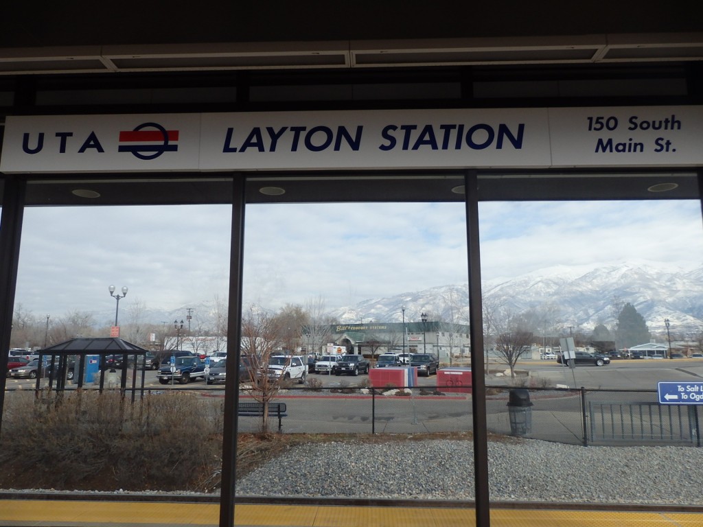 Foto: estación del FrontRunner - Layton (Utah), Estados Unidos