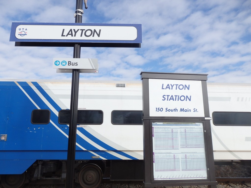 Foto: estación del FrontRunner - Layton (Utah), Estados Unidos