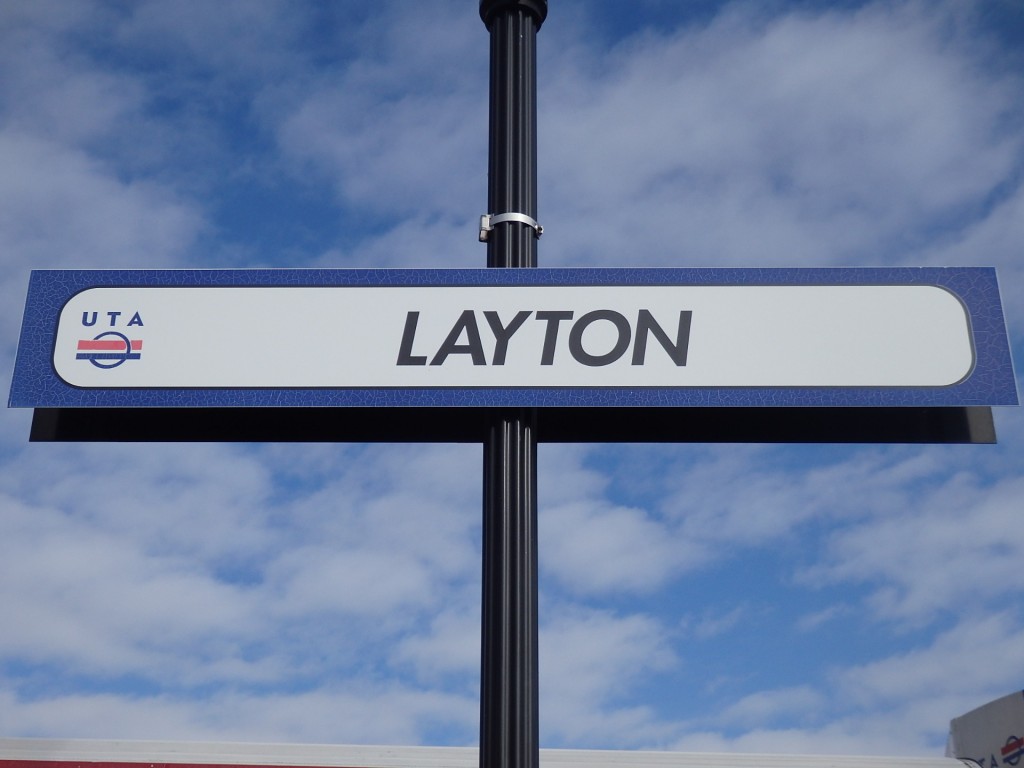 Foto: estación del FrontRunner - Layton (Utah), Estados Unidos