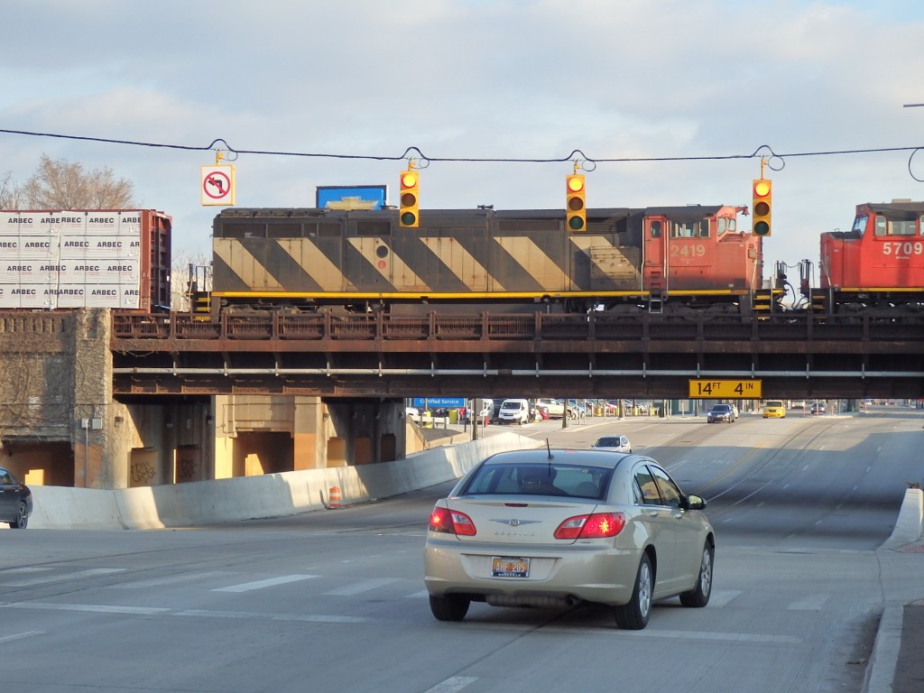 Foto: tren de Canadian National - Detroit (Michigan), Estados Unidos