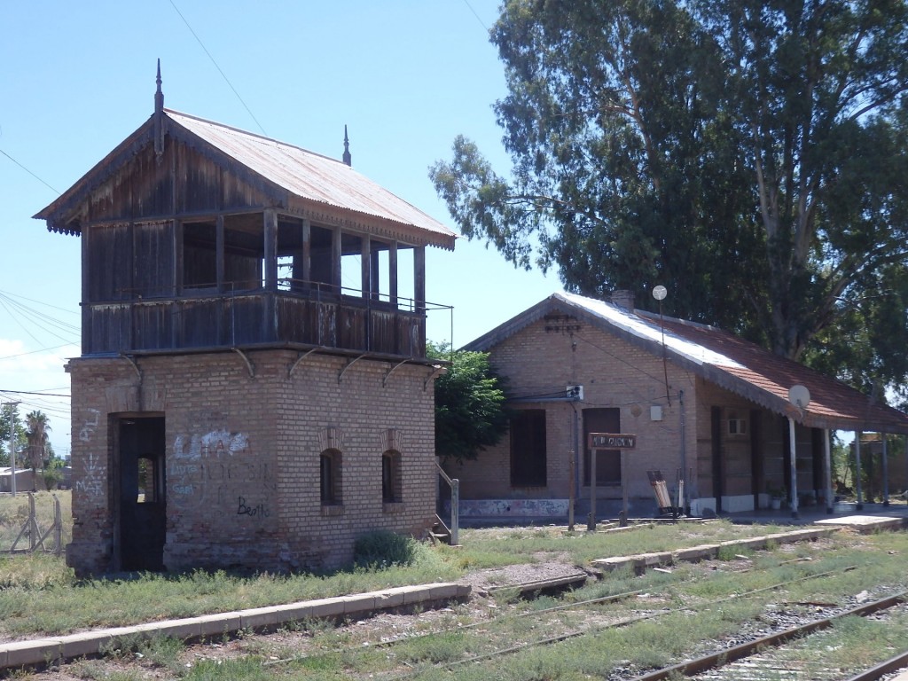 Foto: ex estación del FC San Martín - Ingeniero Giagnoni (Mendoza), Argentina