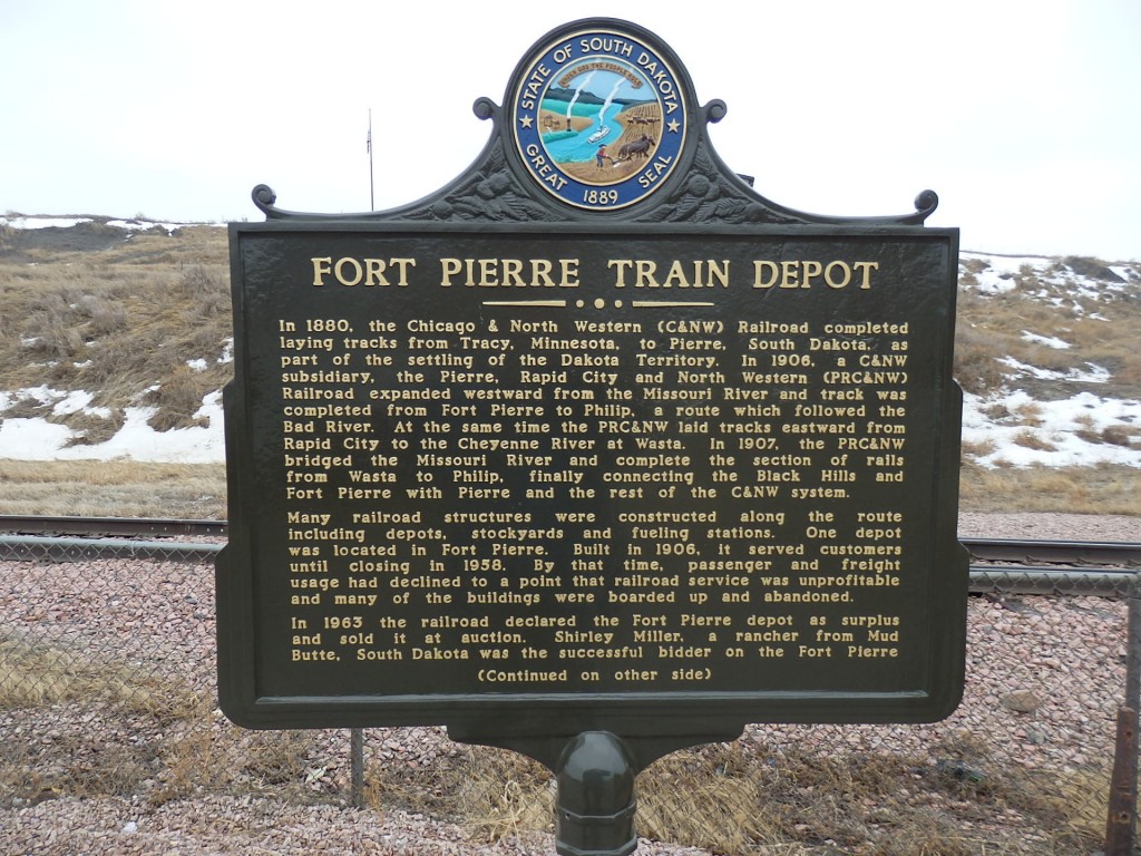 Foto: ex estación del Chicago & Northwestern - Fort Pierre (South Dakota), Estados Unidos