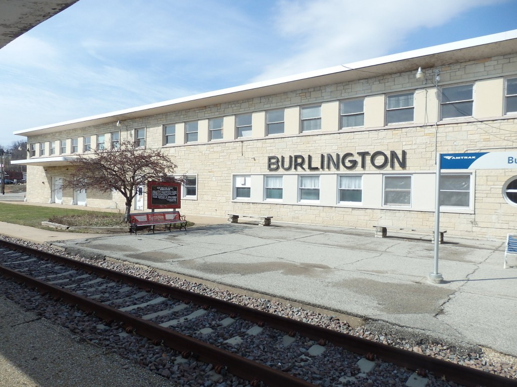 Foto: estación de Amtrak - Burlington (Iowa), Estados Unidos