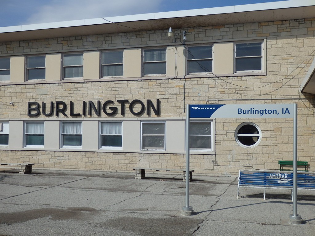 Foto: estación de Amtrak - Burlington (Iowa), Estados Unidos