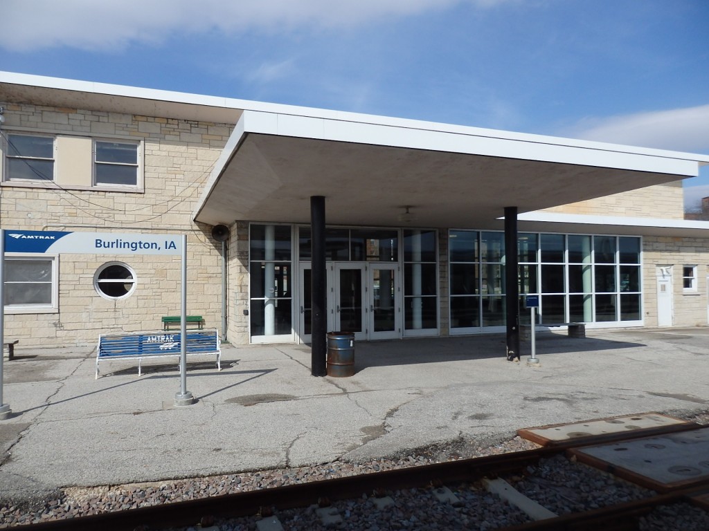 Foto: estación de Amtrak - Burlington (Iowa), Estados Unidos