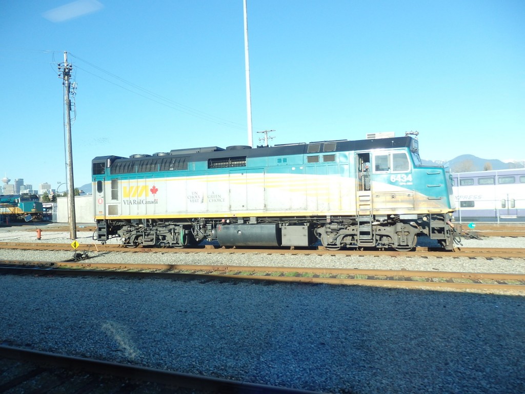 Foto: locomotora de Via Rail - Vancouver (British Columbia), Canadá