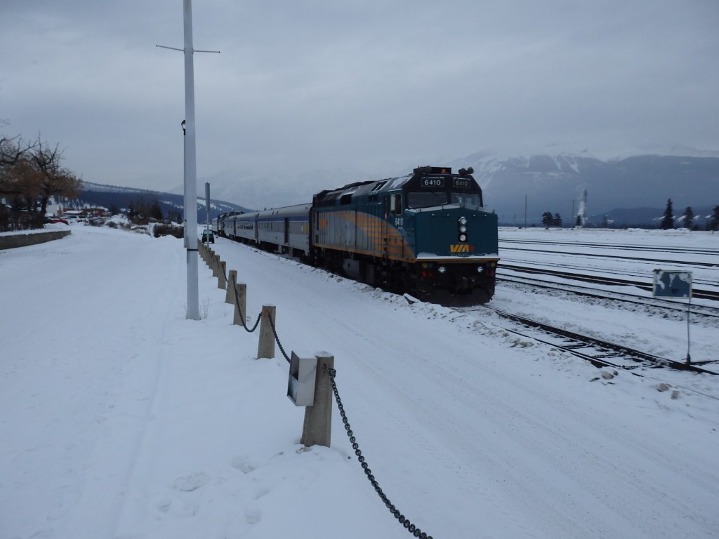 Foto: tren de Via Rail - Jasper (Alberta), Canadá