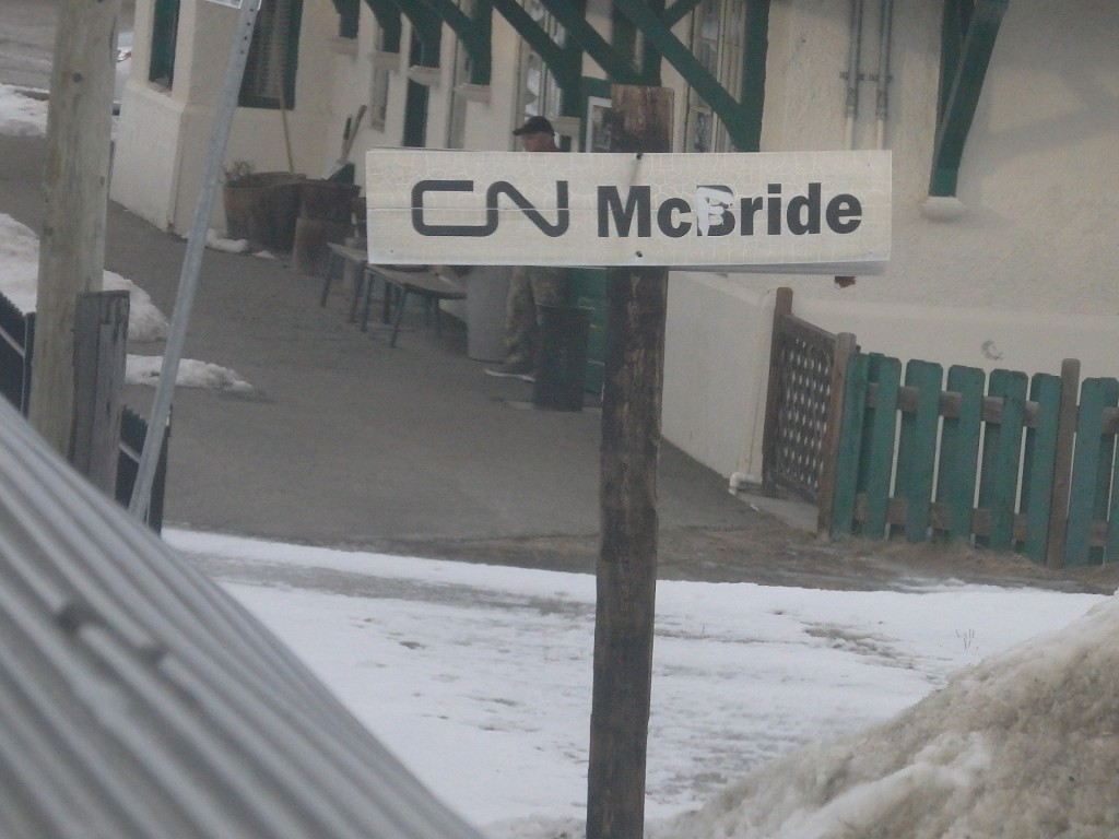 Foto: nomenclador de Canadian National - McBride (British Columbia), Canadá