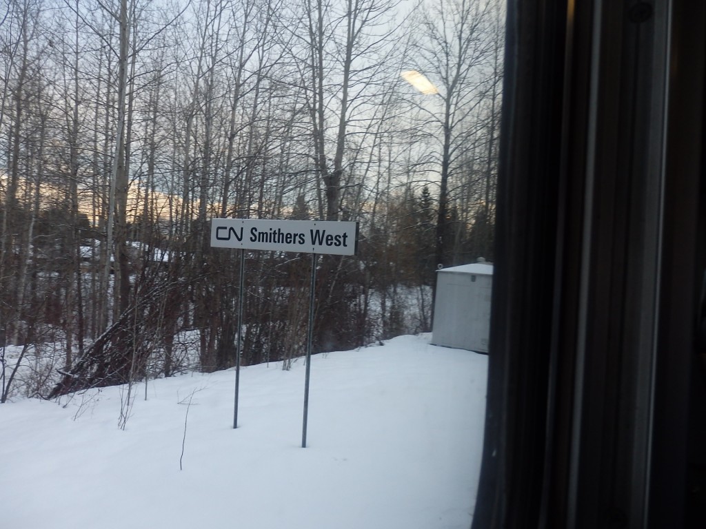 Foto: nomenclador de Canadian National, reverso - Smithers (British Columbia), Canadá