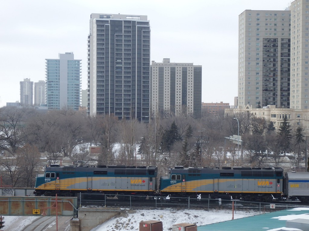 Foto: material rodante de Via Rail - Winnipeg (Manitoba), Canadá