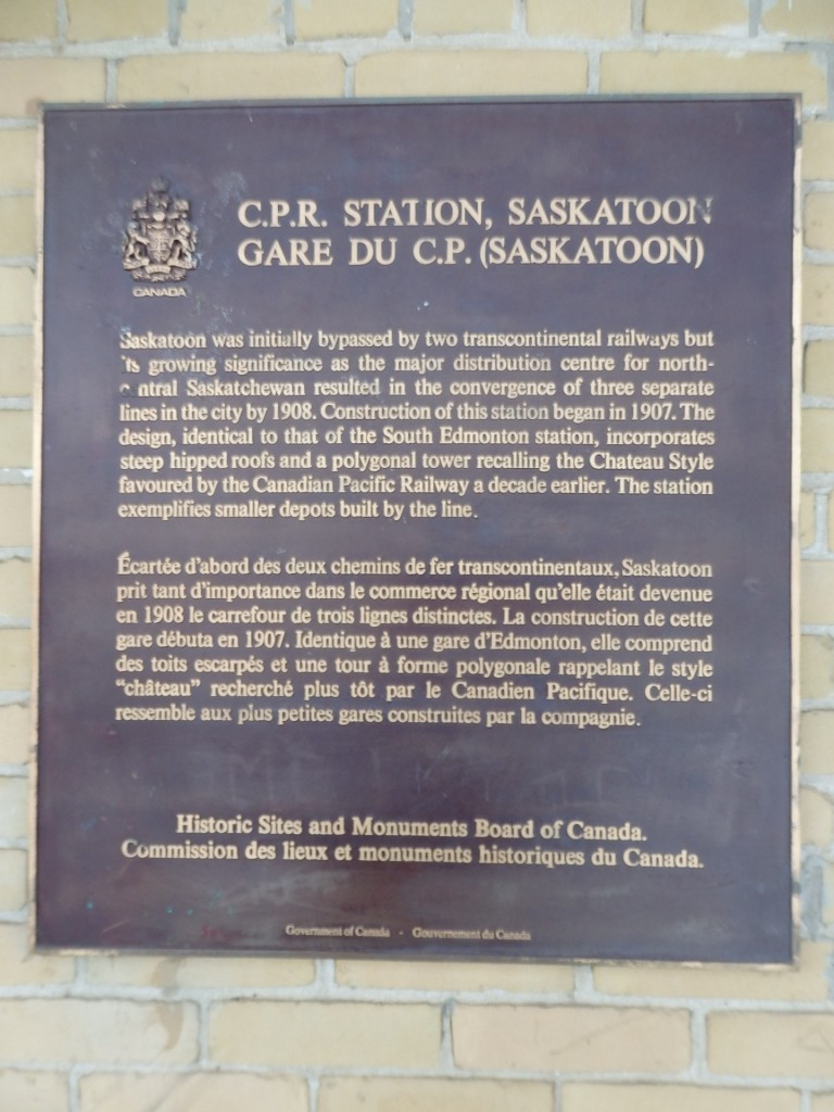 Foto: ex estación de Canadian Pacific - Saskatoon (Saskatchewan), Canadá