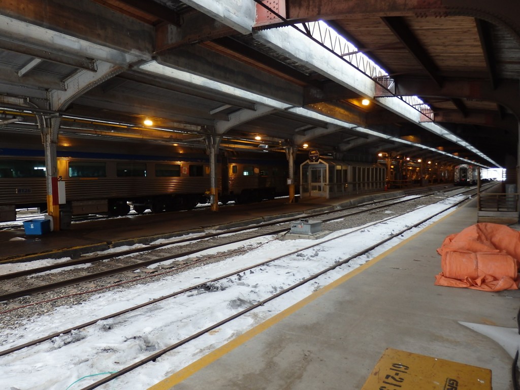 Foto: la estación vista desde el museo ferroviario - Winnipeg (Manitoba), Canadá