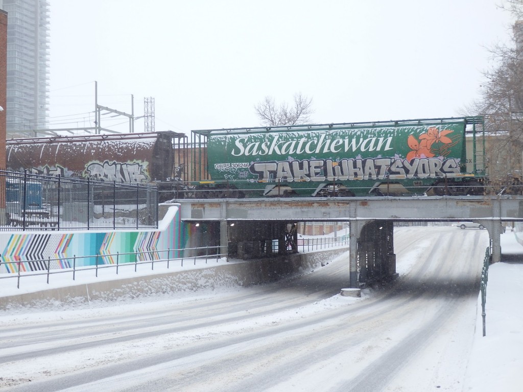 Foto: tren carguero - Calgary (Alberta), Canadá