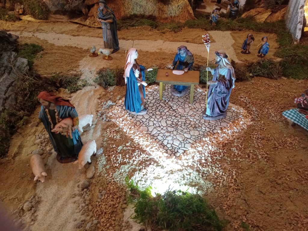 Foto: Navidad 2022 Nacimiento de la parroquia de San Antonio - Calatayud (Zaragoza), España