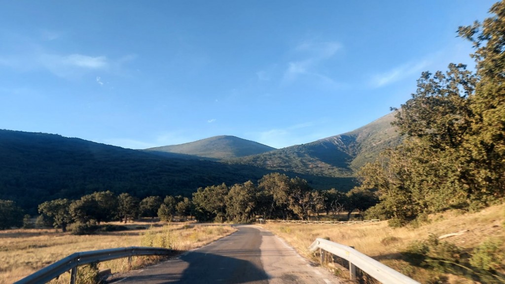 Foto: La dehesa. Al fondo, macizo del Moncayo - Cueva de Agreda (Soria), España